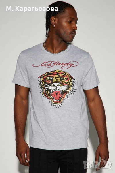 Мъжка тениска Ed Hardy, Размер М, снимка 1