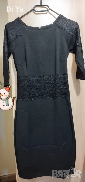 Нова черна рокля, размер С/S, снимка 1