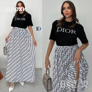 Dior дамски сет пола+тениска, снимка 1