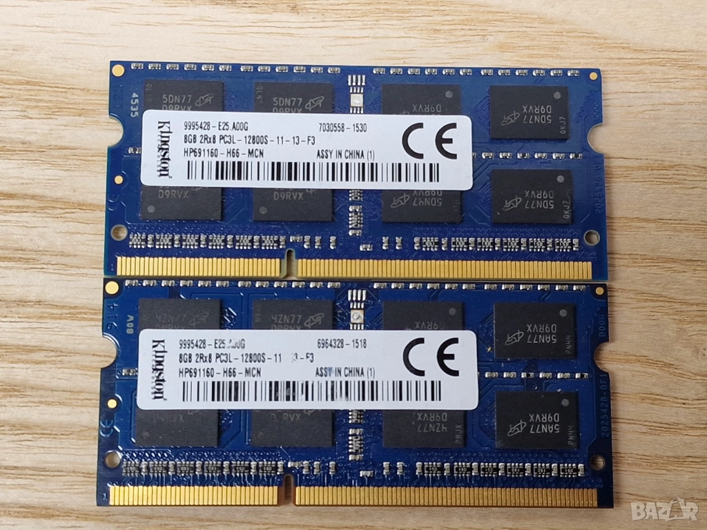 ✅8GB DDR3L 1600Mhz Kingston Ram Рам Памет за лаптоп с гаранция!, снимка 1