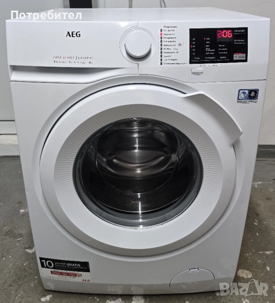 Инверторна Пералня AEG 6000 Series 8кг А+++ 1400 оборота, снимка 1