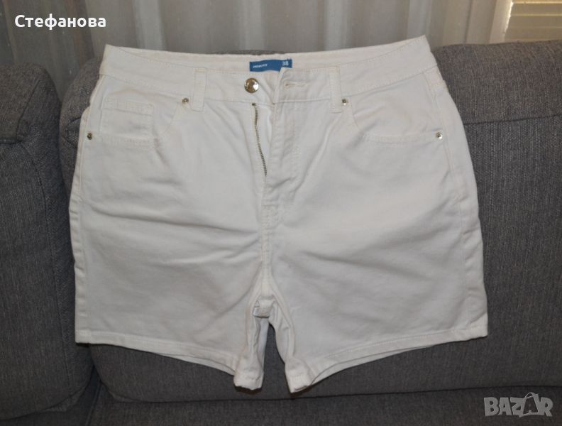 Бели Къси дънкови панталонки Mom fit , снимка 1