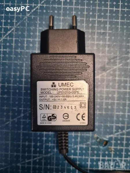 Оригинален захранващ адаптер UMEC UP0101G-05PE 5V 1.6A, снимка 1