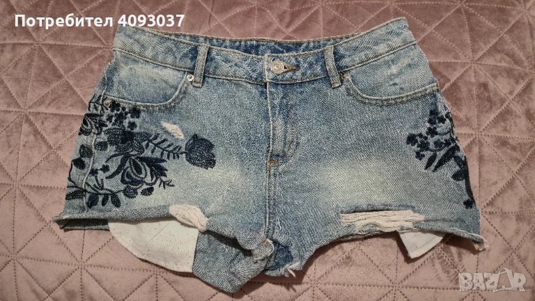 Дамски дънкови къси панталони , снимка 1