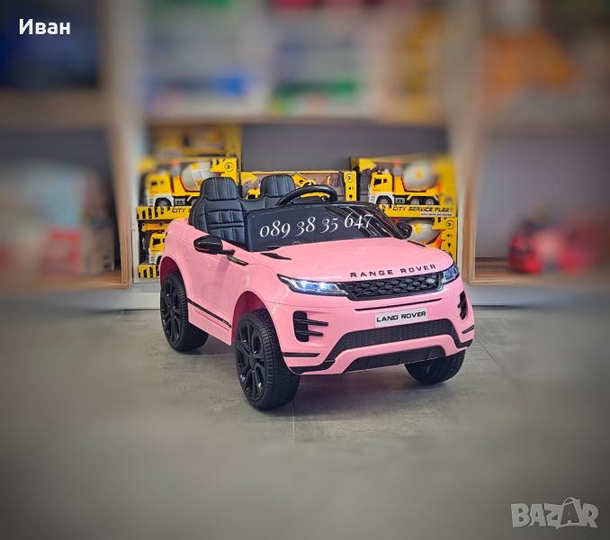 НОВО!Акумулаторен джип RANGE ROVER с 4Х4,12Vбатерия,EVA гуми,Bluetooth, снимка 1