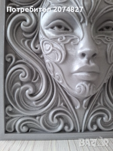 Serpentine Swirl Portrait – 3D релефна скулптура, снимка 4 - Декорация за дома - 53510580