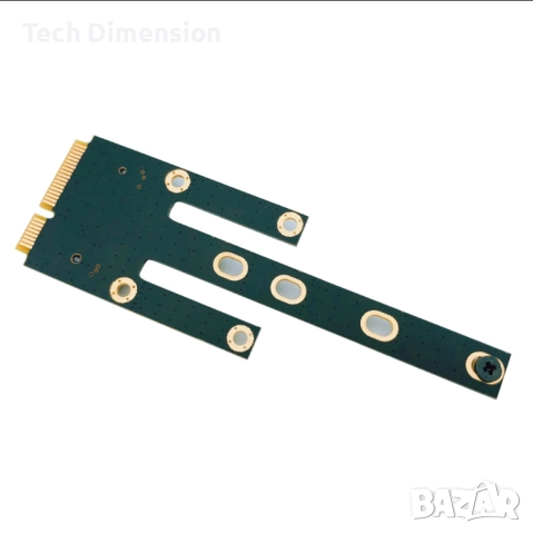 MiniPci-e към NVME M.2 адаптер, снимка 4 - Кабели и адаптери - 52441936