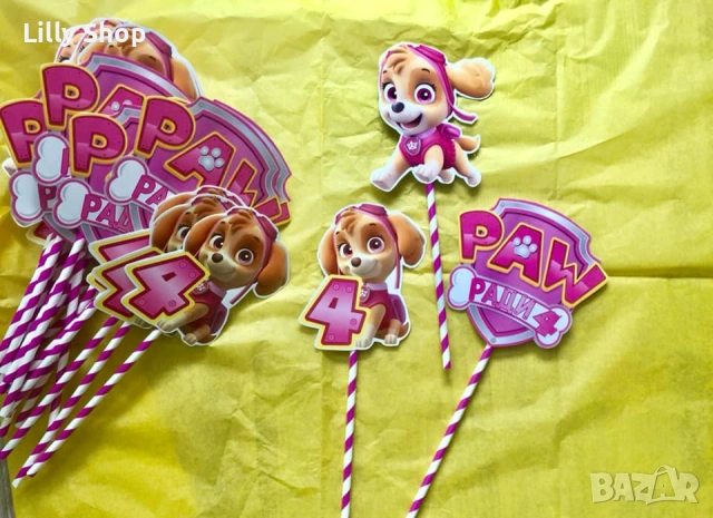 Покани, банер за рожден ден, украса Пес Патрул / Paw Patrol, снимка 13 - Покани - 53176840