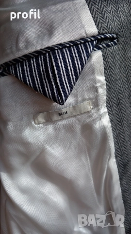 Ново Gant Herringbone мъжко сако/блейзър 48, снимка 5 - Якета - 51605334