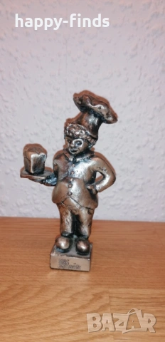 Сребриста метална фигурка „Майстор Пекар“ – Kaak Group (12 см)