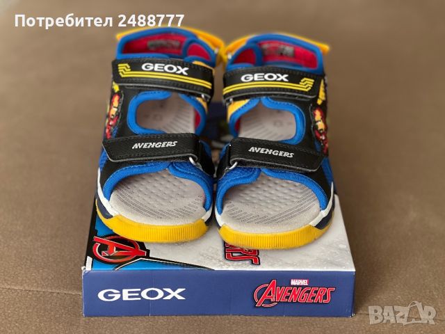 Детски сандали Geox Android (Marvel Avengers) с велкро (Номер 34), снимка 2 - Детски сандали и чехли - 46461870