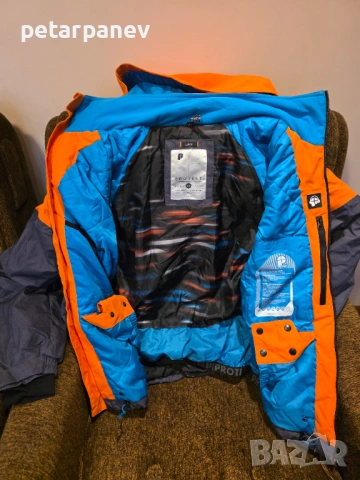 Мъжко ски яке Protest ski jacket geotech 5k orange/black - L размер, снимка 2 - Якета - 53530436