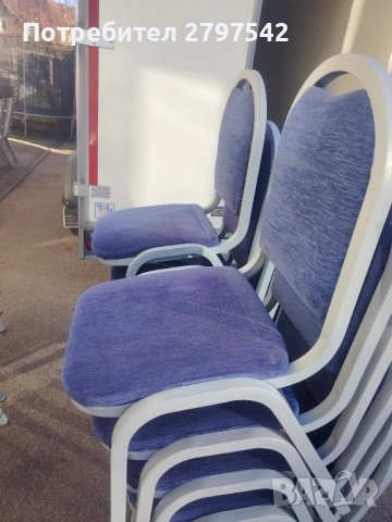 Метални стифиращи столове А142, снимка 3 - Столове - 52303854