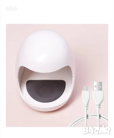 UV лампа за нокти, дизайн на яйца, преносима, USB зареждане, бързосъхнеща, снимка 2 - Други стоки за дома - 50430259