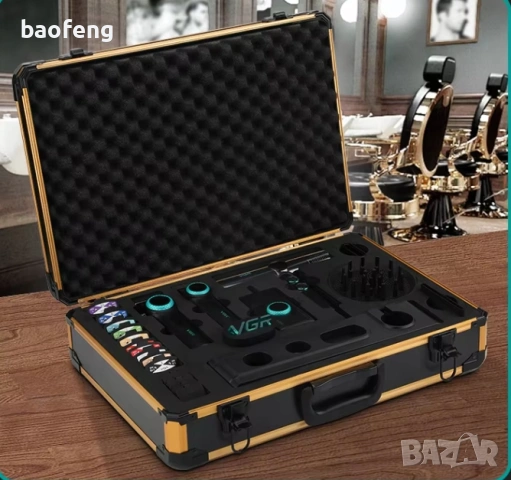 Нов 32 части VGR Stepless 4 в 1 за барбер / фризьори Професионален комплект машинки за подстригване , снимка 12 - Фризьорски принадлежности - 53525127