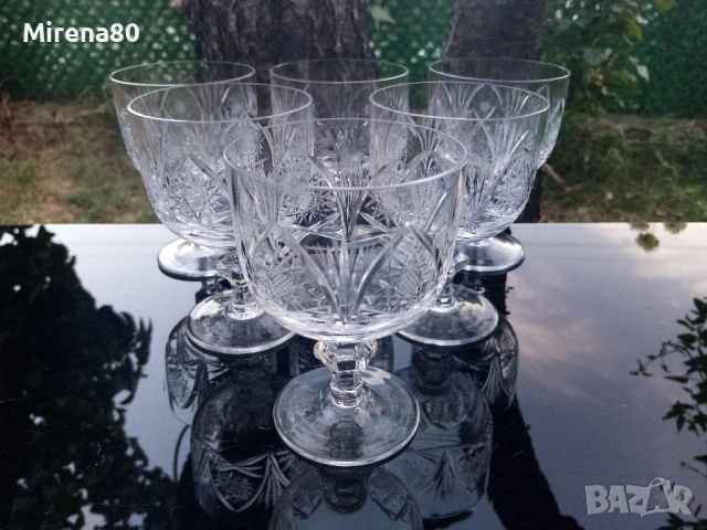 Кристален сервиз за вино - Сливен