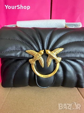 PINKO Мini Love Puff – оригинална кожена чанта | НОВА , снимка 3 - Чанти - 54048803