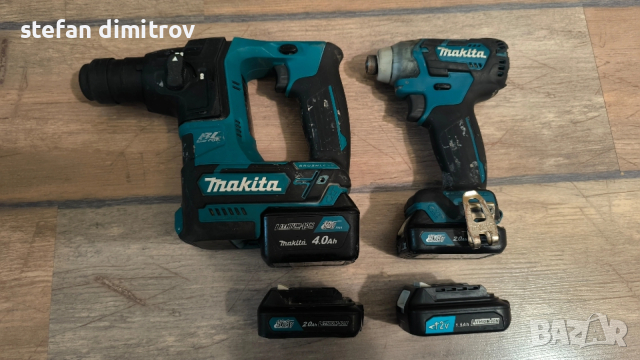 Акумулаторен перфоратор MAKITA HR166DSMJ ,ударен гайковерт Makita TD110DSME - 10.8V Li-Ion 