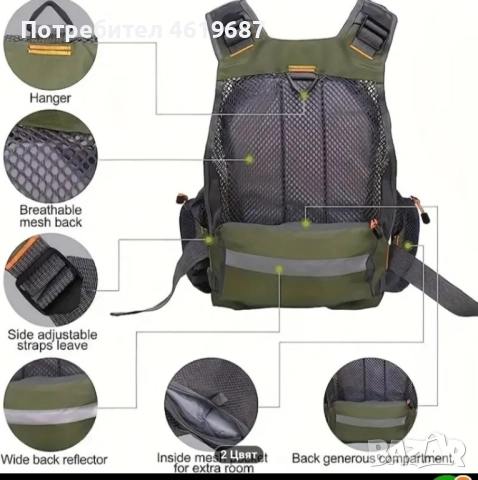 спининг елек , снимка 2 - Екипировка - 52537616