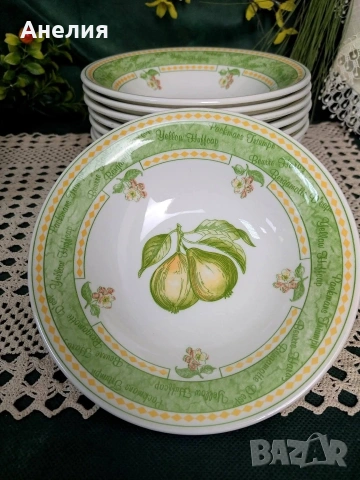 Англия Fruit garden сетове, чинии, снимка 8 - Чинии - 54187810