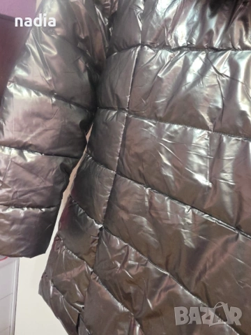 Сребристо зимно яке, снимка 2 - Якета - 53742343