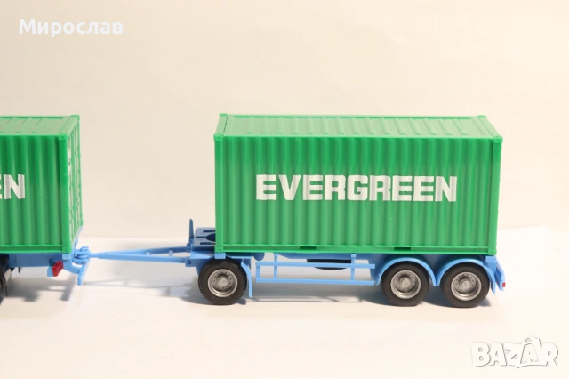 AWM H0 1/87 MERCEDES ACTROS КОНТЕЙНЕР КАМИОН МОДЕЛ, снимка 3 - Колекции - 53258266