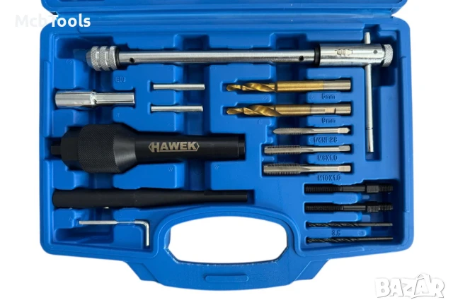 Комплект за демонтаж на скъсани подгревни свещи 8мм и 10мм HAWEK, снимка 3 - Други инструменти - 50803338