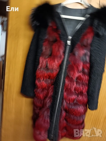 Палто лисица естествен косъм , снимка 10 - Палта, манта - 53227643