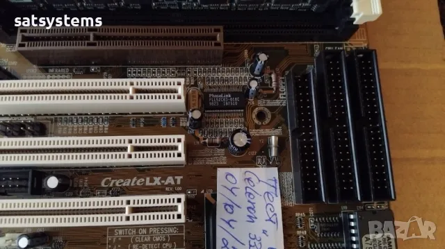 Дънна платка Zida Tomato CreateLX-AT Rev 1.06 Slot 1 CPU+RAM, снимка 5 - Дънни платки - 47884831