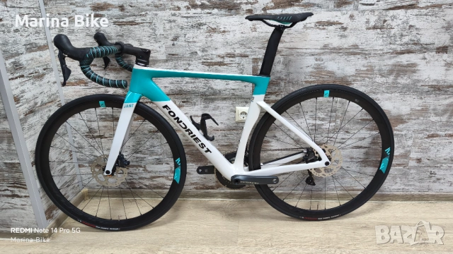 Карбонов шосеен велосипед Fondriest Gand Disc Ultegra Fulcrum Racing | 52, снимка 13 - Велосипеди - 53482446