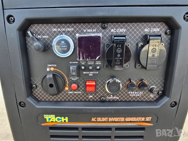 6.5kW Инверторен генератор за ток LPG Бензин, Газ, ел. старт, дистанционно, снимка 2 - Генератори - 53217178