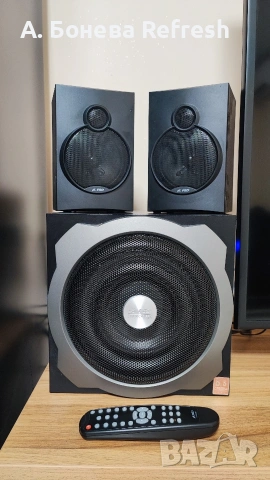 Тонколони Fenda  F&D A521X, 2.1, 52W, Bluetooth 4.0, USB reader, Черен, снимка 3 - Тонколони - 53685425