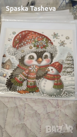 Коледни диамантени картички , снимка 15 - Декорация за дома - 52617907