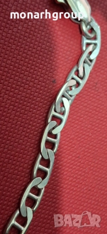 Сребърна верижка, снимка 4 - Колиета, медальони, синджири - 52436476