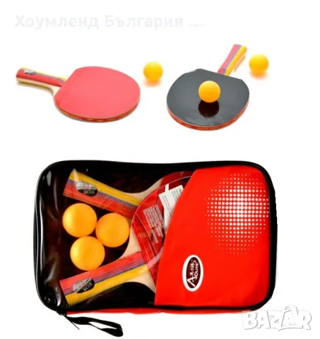Комплект за тенис на маса в несесер