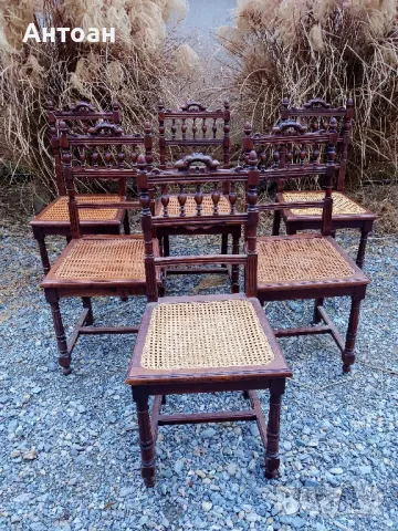 Антични столове - Хенри II -Франция , снимка 3 - Антикварни и старинни предмети - 49852214