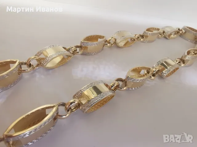 Златен синджир бадем , снимка 7 - Колиета, медальони, синджири - 50210328