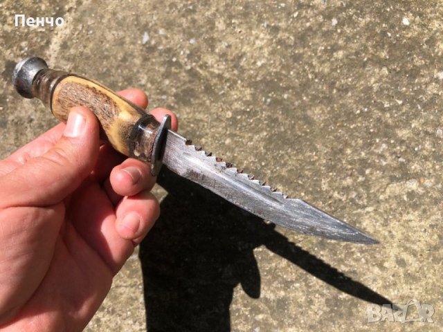 стар ловен нож, снимка 10 - Ножове - 45591955