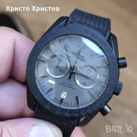 Мъжки луксозен часовник Omega Speedmaster Dark Side of The Moon , снимка 7 - Мъжки - 45699884