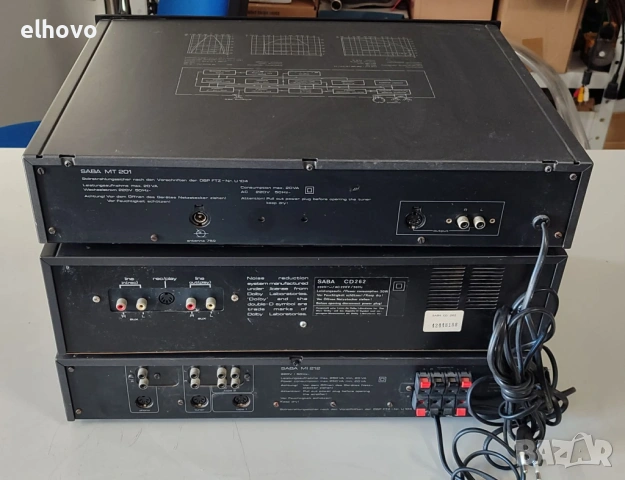 Стерео усилвател, тунер и дек SABA, снимка 4 - Ресийвъри, усилватели, смесителни пултове - 53043241