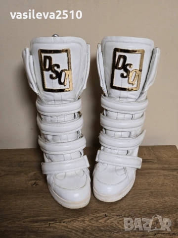 Dsquared2 оригинални дамски кецове на платформа , снимка 7 - Маратонки - 52548265