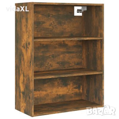 vidaXL Окачен стенен шкаф, опушен дъб, 69,5x32,5x90 см（SKU:817399