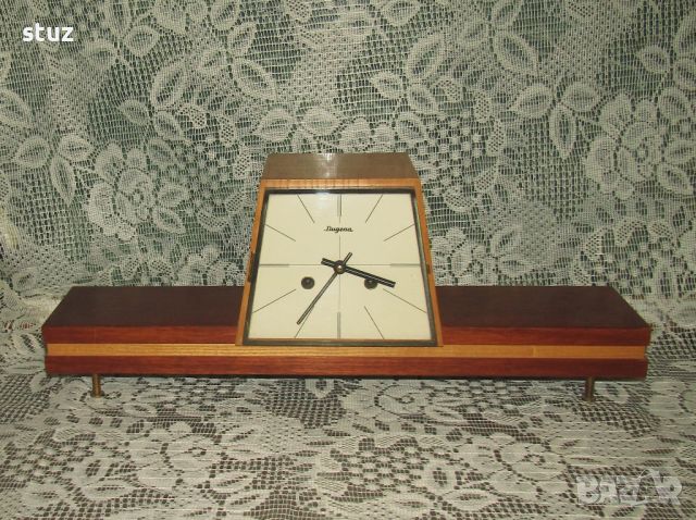 Настолен, каминен часовник Dugena, механичен, снимка 1 - Антикварни и старинни предмети - 45843637