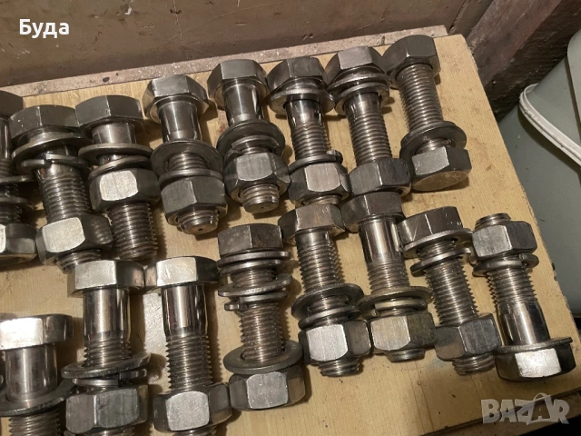 Неръждаеми болтове,шайби и гайки , снимка 7 - Резервни части за машини - 54032294