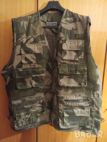 XXL Ловджийска екипировка камуфлажни дрехи жилетка панталон кожено яке