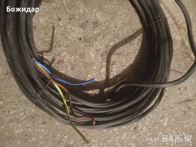 Нов меден кабел 3x10 кв.