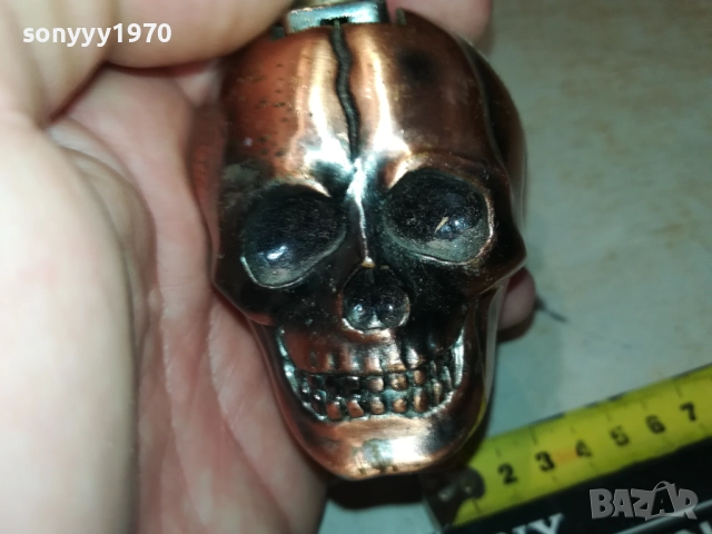 МЕТАЛЕН ЧЕРЕП-ЗАПАЛКА 1009251849LCHERY, снимка 4 - Антикварни и старинни предмети - 51670023