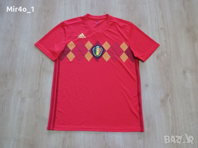 футболна тениска belgium adidas екип блуза спорт оригинална мъжка M