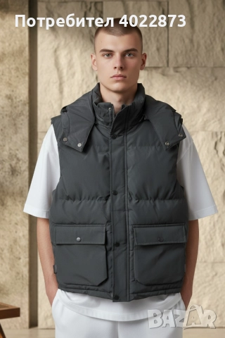 Мъжки Черен Карго Елек , снимка 2 - Спортни дрехи, екипи - 51917722