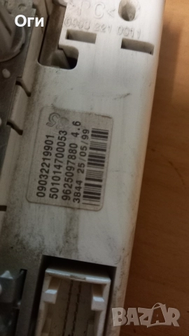 Дисплей за Пежо 206 JAGER 09032219901 / 9625097880, снимка 2 - Части - 52826990